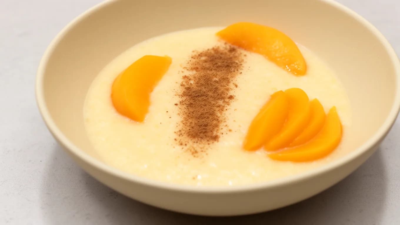 Smoothie cremoso de melocotón